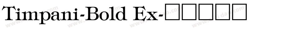 Timpani-Bold Ex字体转换